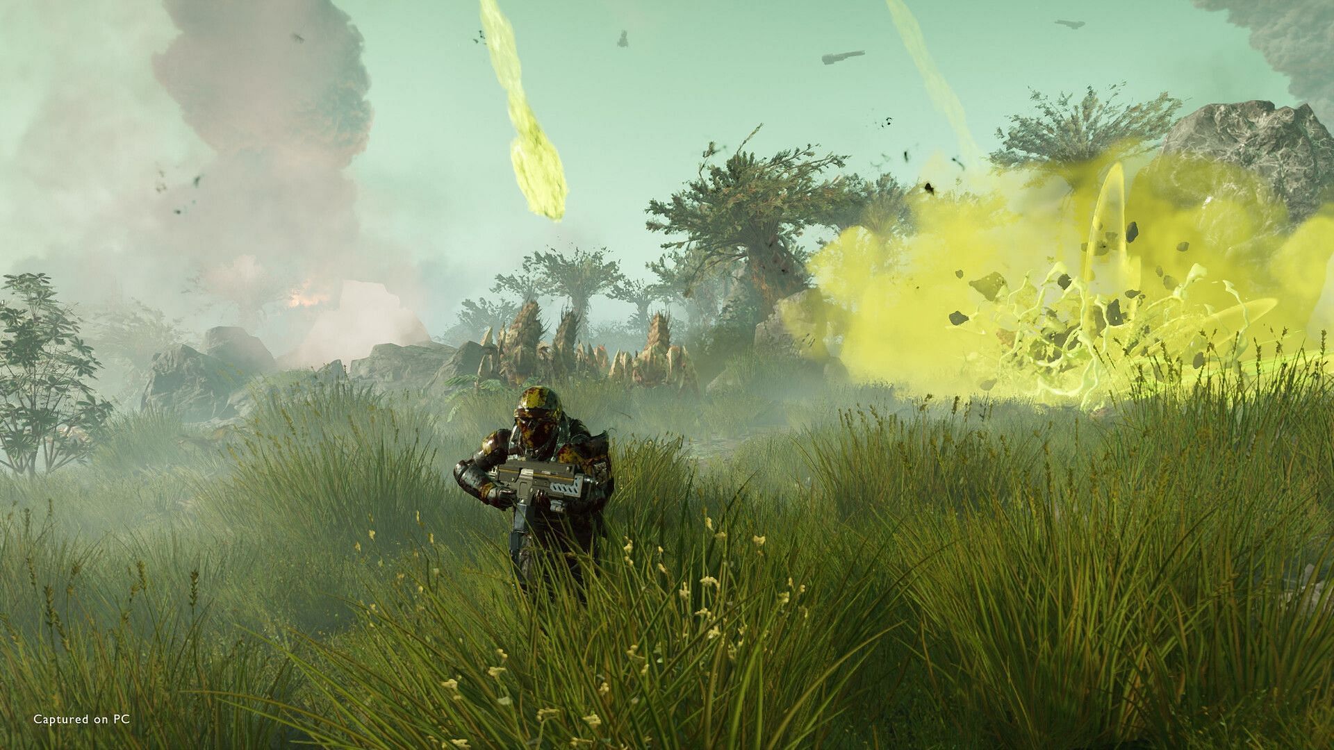The latest patch for Helldivers 2 aims to fix performance issues (Image via PlayStation)